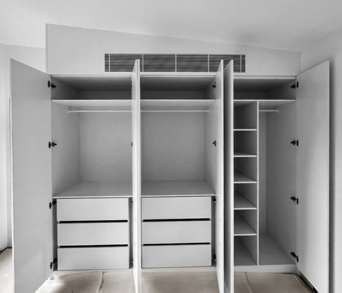 Hinged Doors with angled ceiling and ac in facia doors open PHOTO-2024-09-24-22-43-02